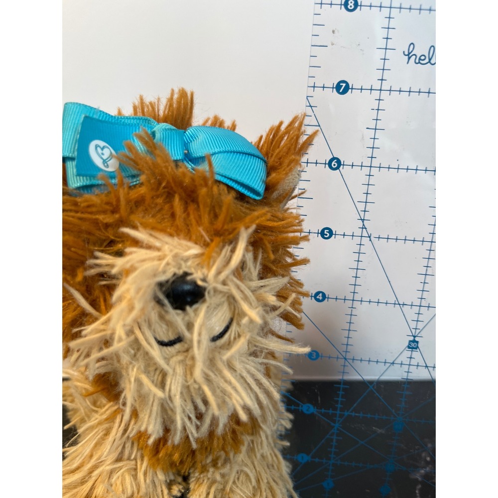 JoJo Siwa BowBow Plush Dog Nickelodeon Just Play Brown Tan Teal Bow 7‎ Inch 2018 - Picture 2 of 5